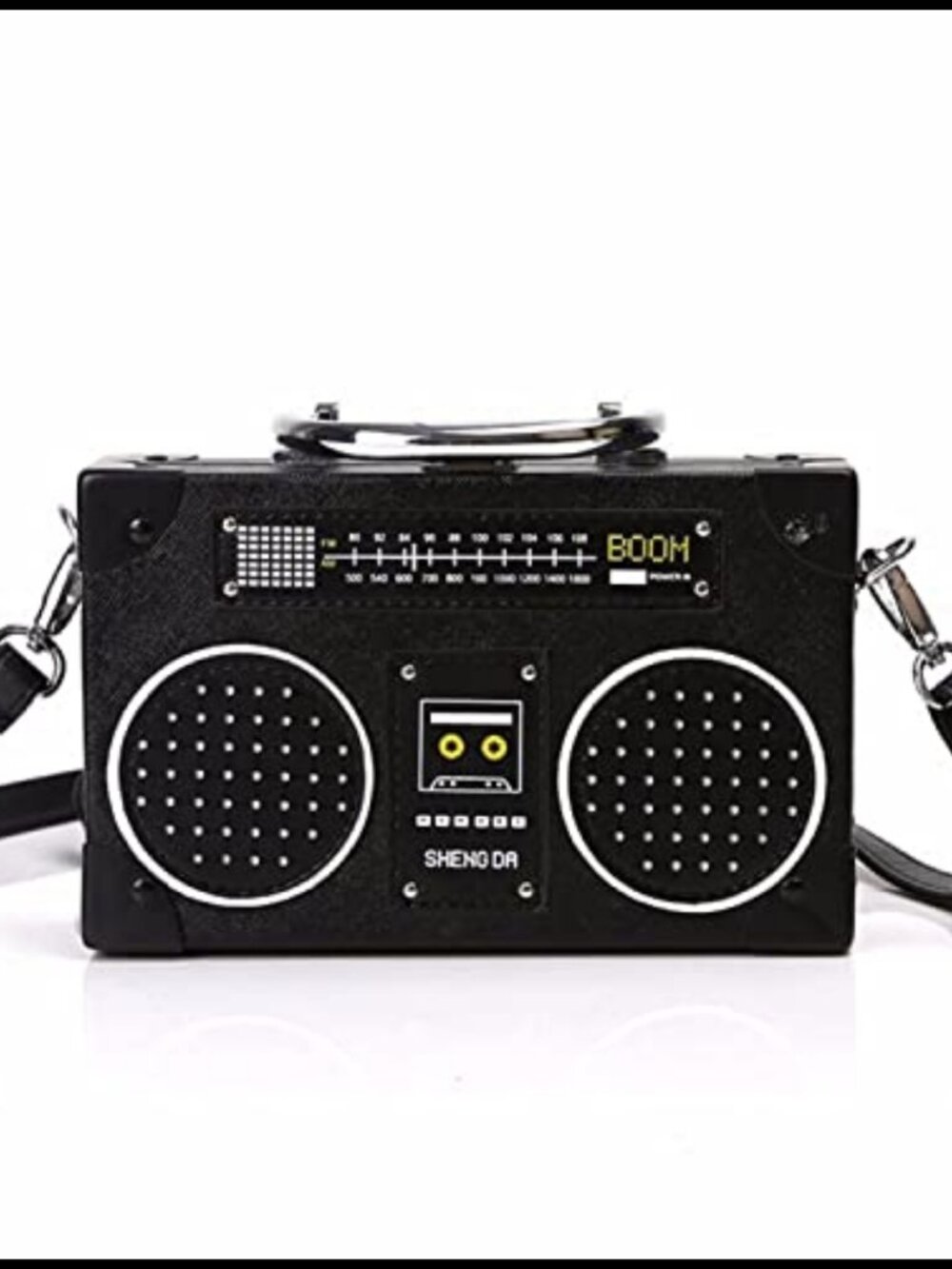 Unique Vintage Radio Shaped Cross-Body Bag Clutch Shoulder Handbag